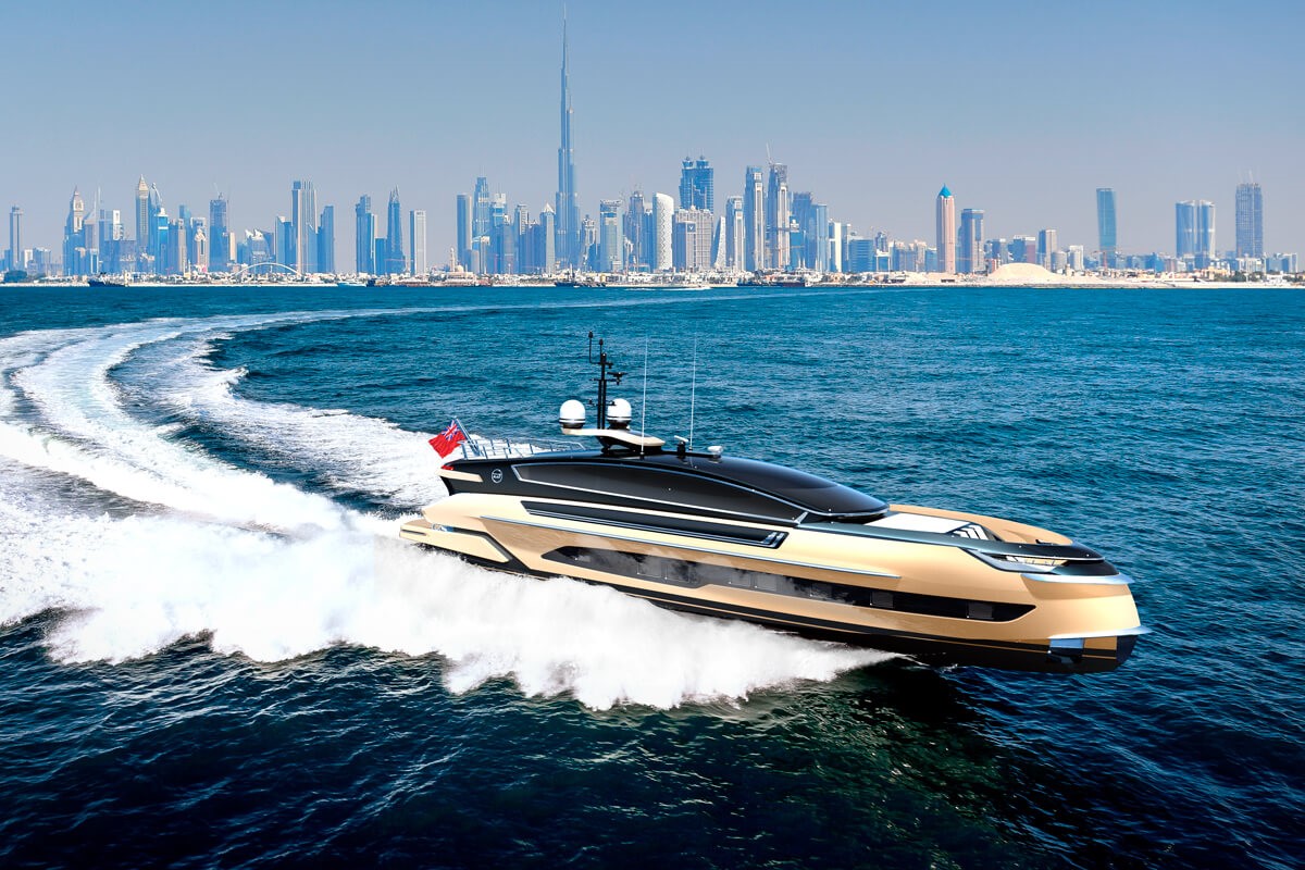 Dynamic and Klassen together design a fast, sporty, all-aluminium yacht GTM 90