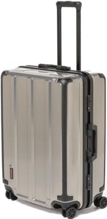 Aluminium wrapped suitcase by Beam Plus