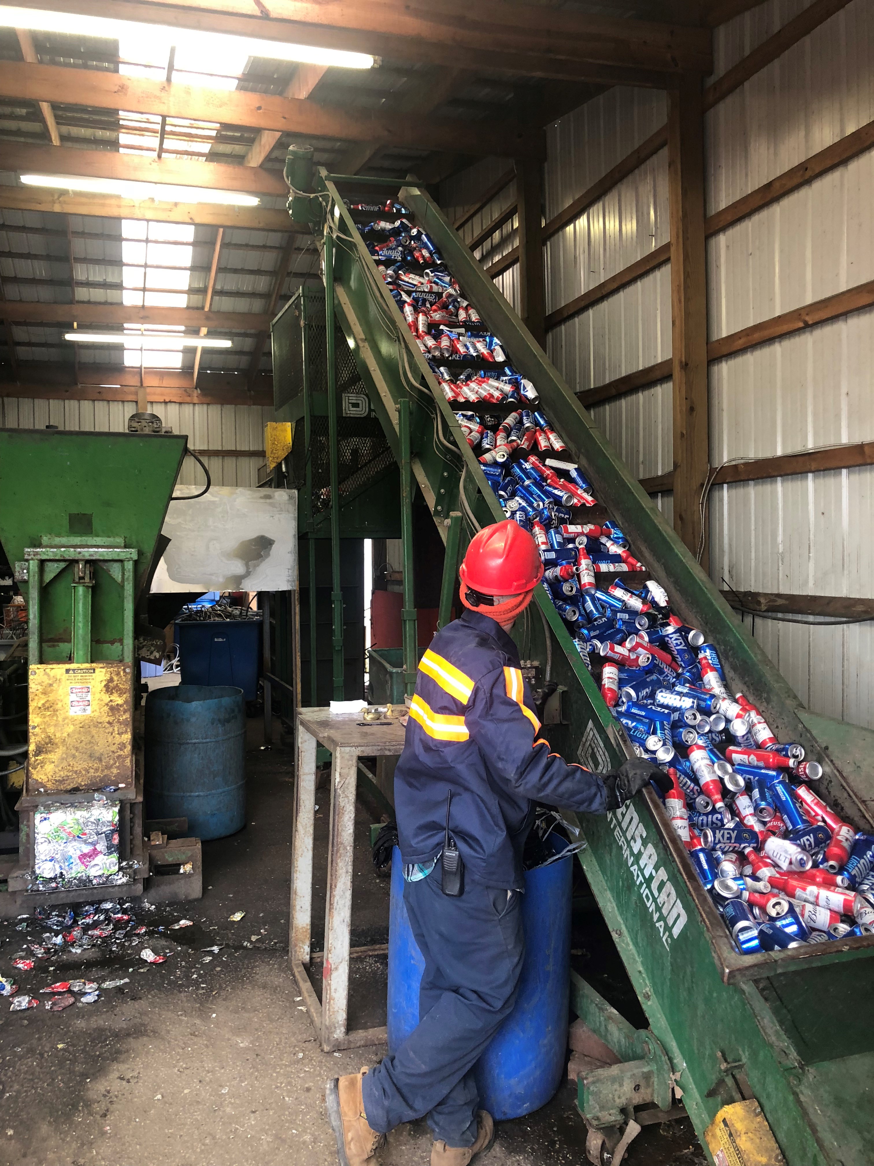 Round Bottom Recycling marked Earth day by offering US$1 for aluminium can recycling