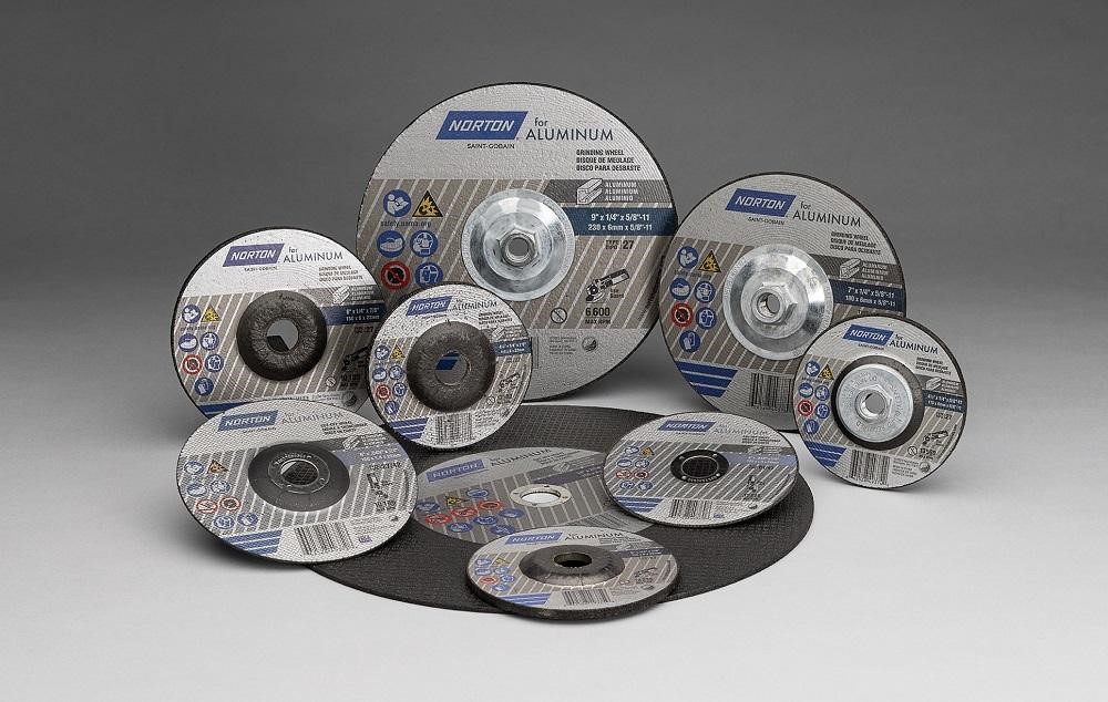 Norton for Aluminum wheels from Saint-Gobain Abrasives ensures smooth cutting and grinding of non-ferrous metals