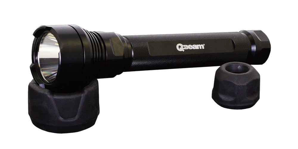 Q-Beam Ractical 225 aluminium flashlight showcases a beam distance of 380 metres