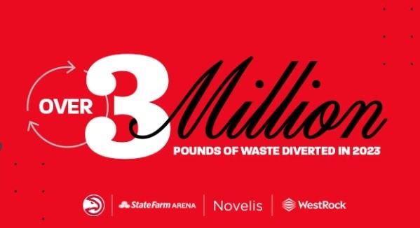 Scoring high in sustainability: Atlanta Hawks and State Farm Arena collect around 1 million pounds of waste including aluminium