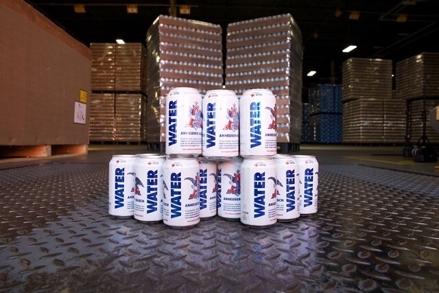 Anheuser-Busch delivers over 50,000 aluminium canned drinking water to flood-stricken East Texas