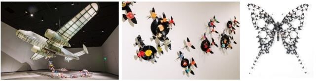 Aluminium cans & vinyl records adorn Paul Villinski's solo exhibition