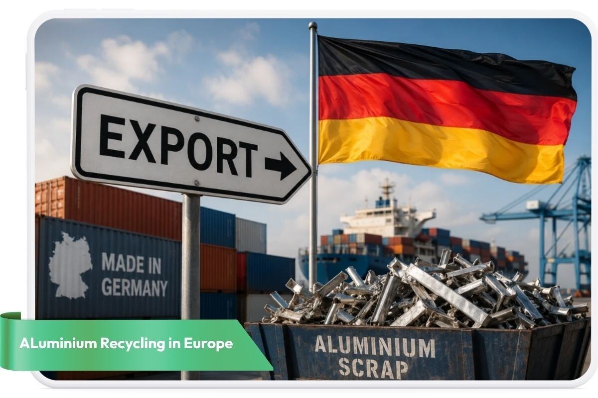 Germany exports more aluminium scrap as weak domestic demand reshapes trade