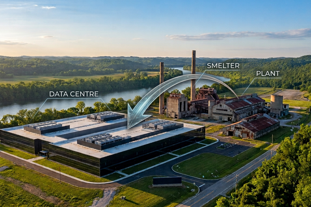 Kentucky's former aluminium smelter and uranium plant find new role as AI data centres