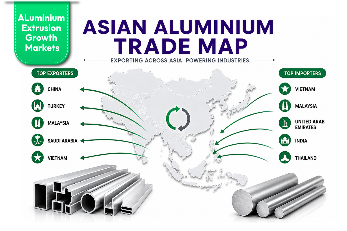 Asian aluminium bar, rod, profile trade: Vietnam tracks China’s 18% dip as Malaysia gains 21%
