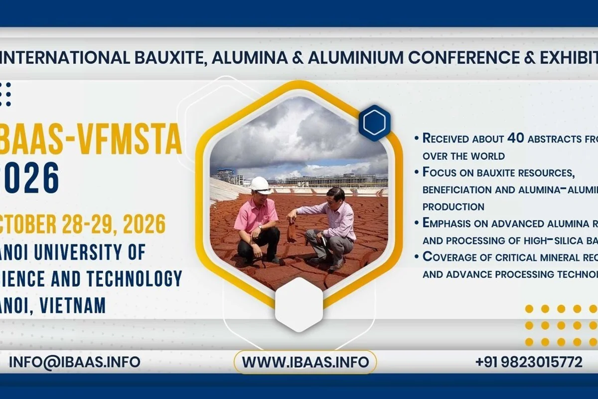 Vietnam to host its first international bauxite, alumina & aluminium conference and exhibition – IBAAS–VFMSTA 2026