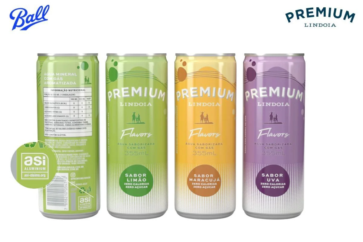 Premium Lindoia and Ball launch the world’s first line of ASI-certified flavoured water in cans