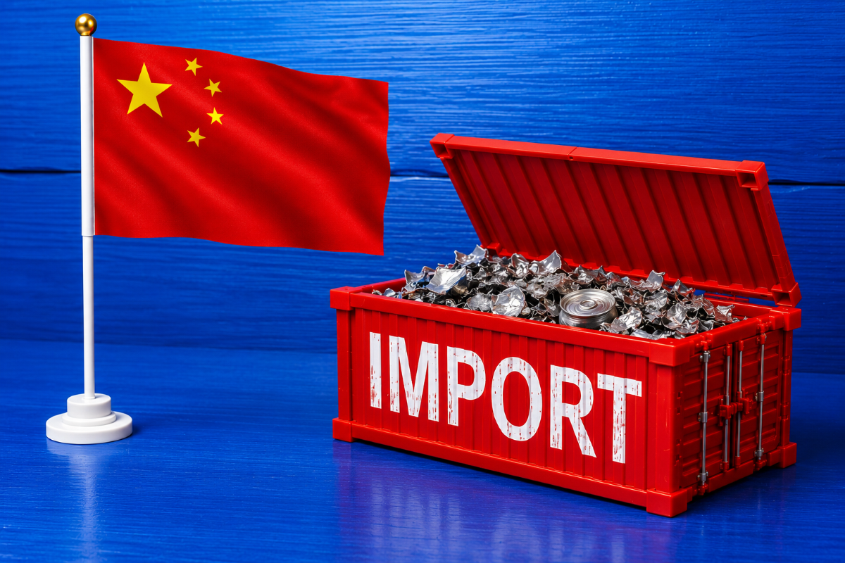 China’s aluminium scrap imports from overseas jump 4% in Q1’26