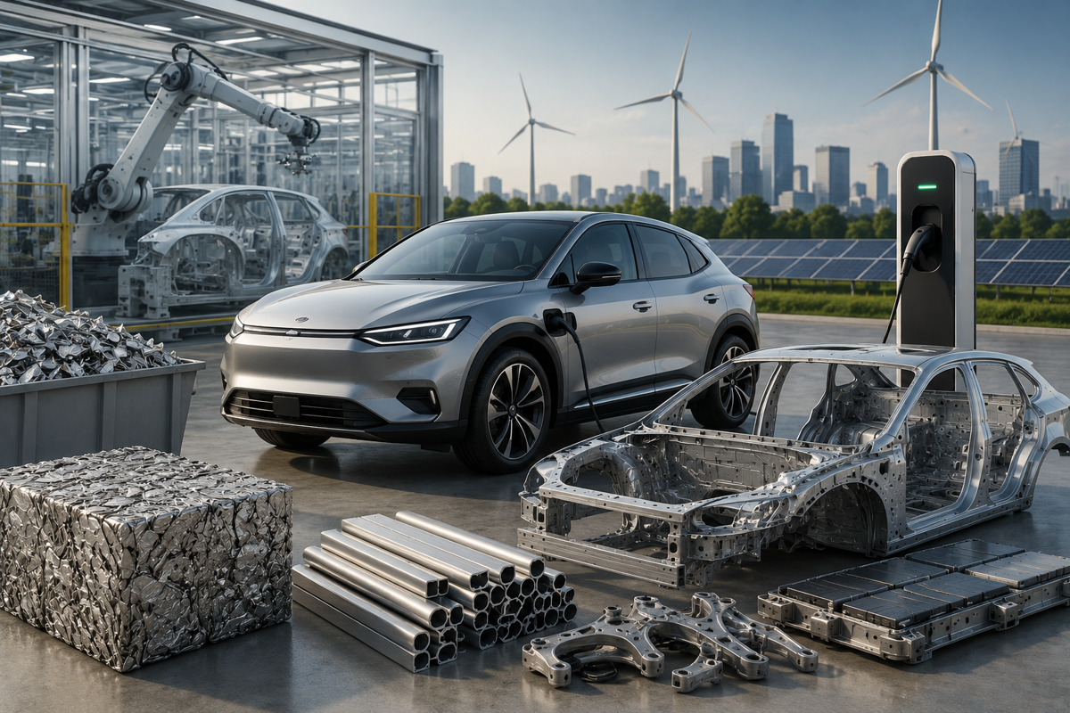 Europe's 36% BEV surge meets a 42% aluminium consumption share in Q1'26, as China's EV sales slide 21% and the US market shrinks 9%