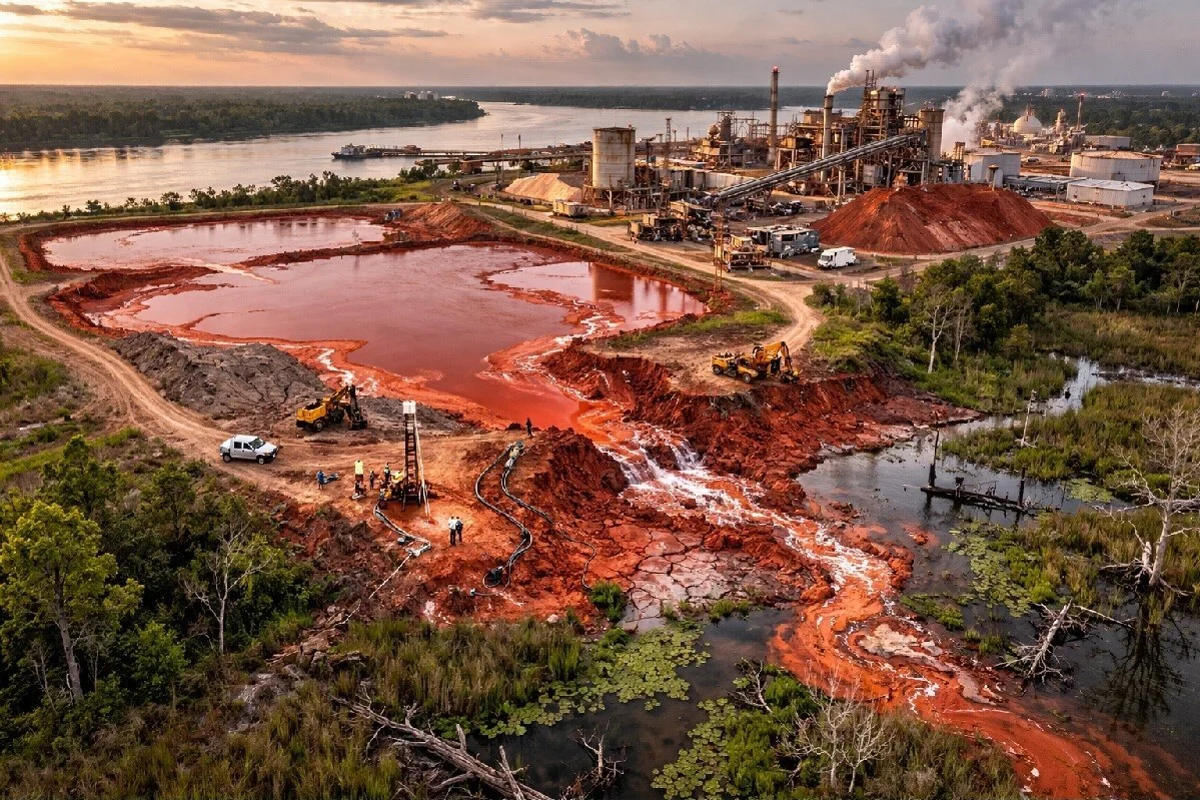 Gramercy alumina refinery files contamination investigation plan following red mud leaks