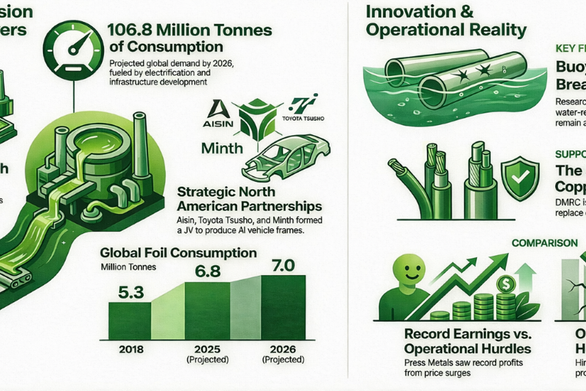 Global downstream aluminium shifts gears amid investments, volatility and record earnings