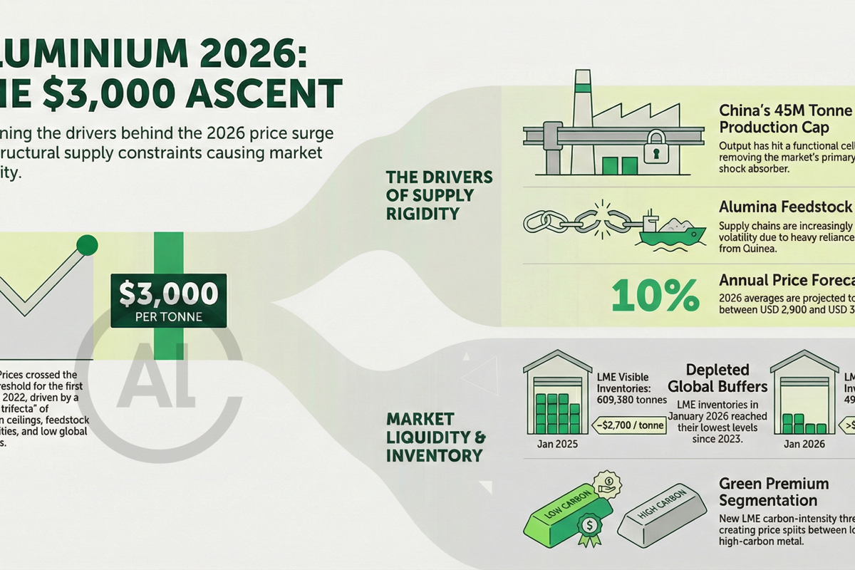 Aluminium price forecast: $3,000 ascent in January demands a global price recalculation