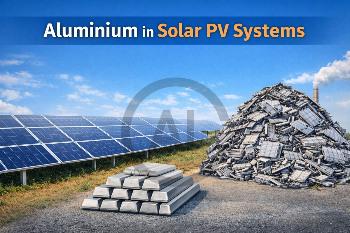 Nearly 8MT aluminium is used in solar photovoltaic – what is happening to its circularity at end-of-life?