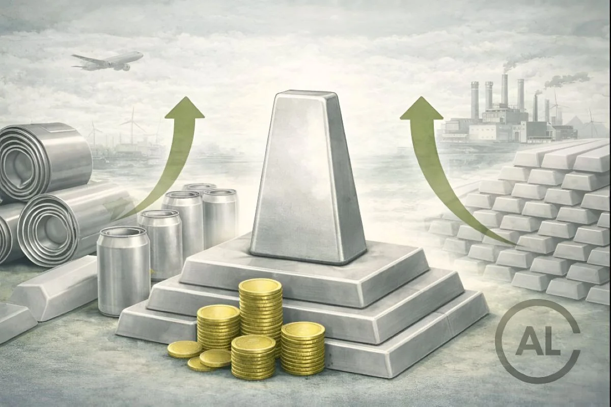 A valued commodity metal: Aluminium joins precious metals at the S&P 500 with a 38% surge