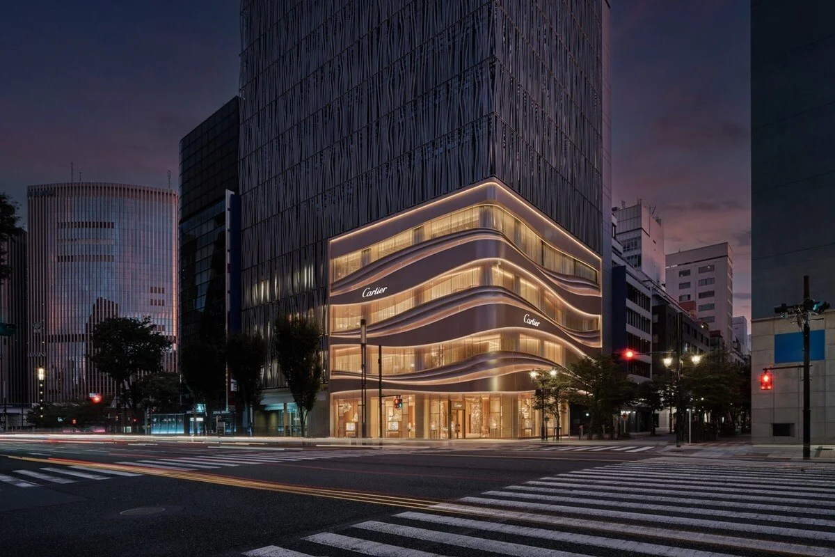 Klein Dytham delivers a new face to Cartier’s Ginza store with aluminium artistry