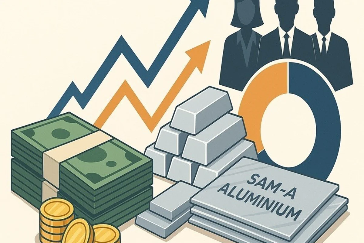 Public companies dominate Sam-A Aluminium with 45% stake as shares jump 10%