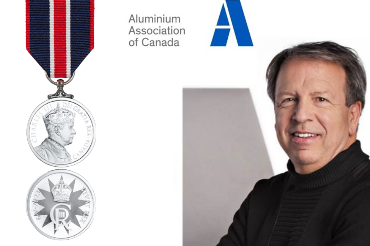 Jean Simard, first person from aluminium industry to receive King Charles III Coronation Medal