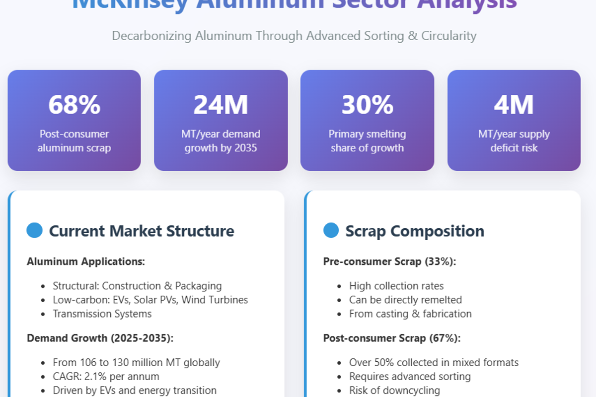 McKinsey calls for smarter aluminium scrap sorting to drive recycling value