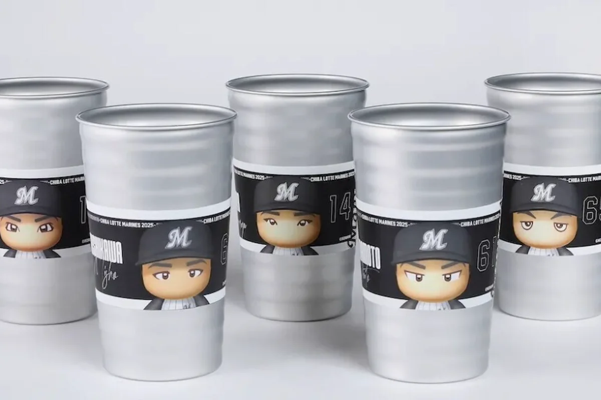 Lotte launches limited-edition aluminium cups in Power Pro Baseball collab