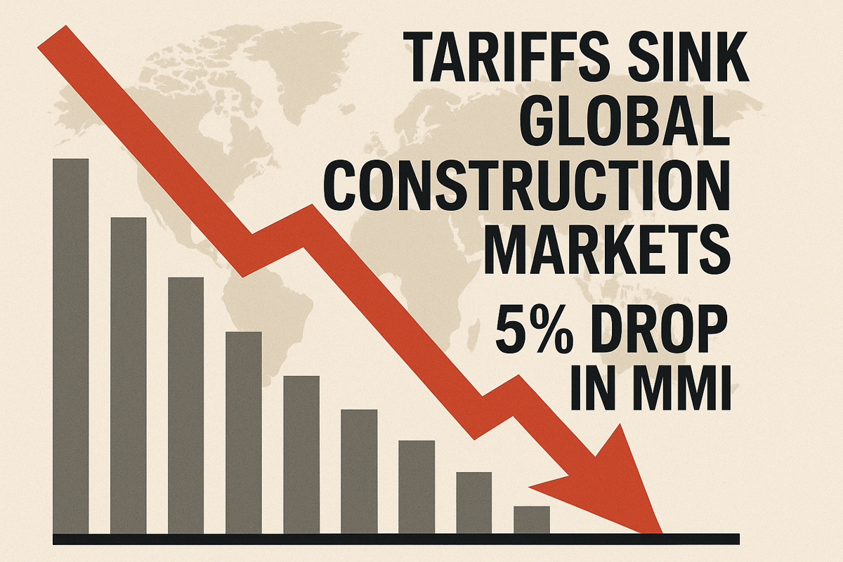 Trump-induced tariffs led to a 5% plunge in the global construction MMI