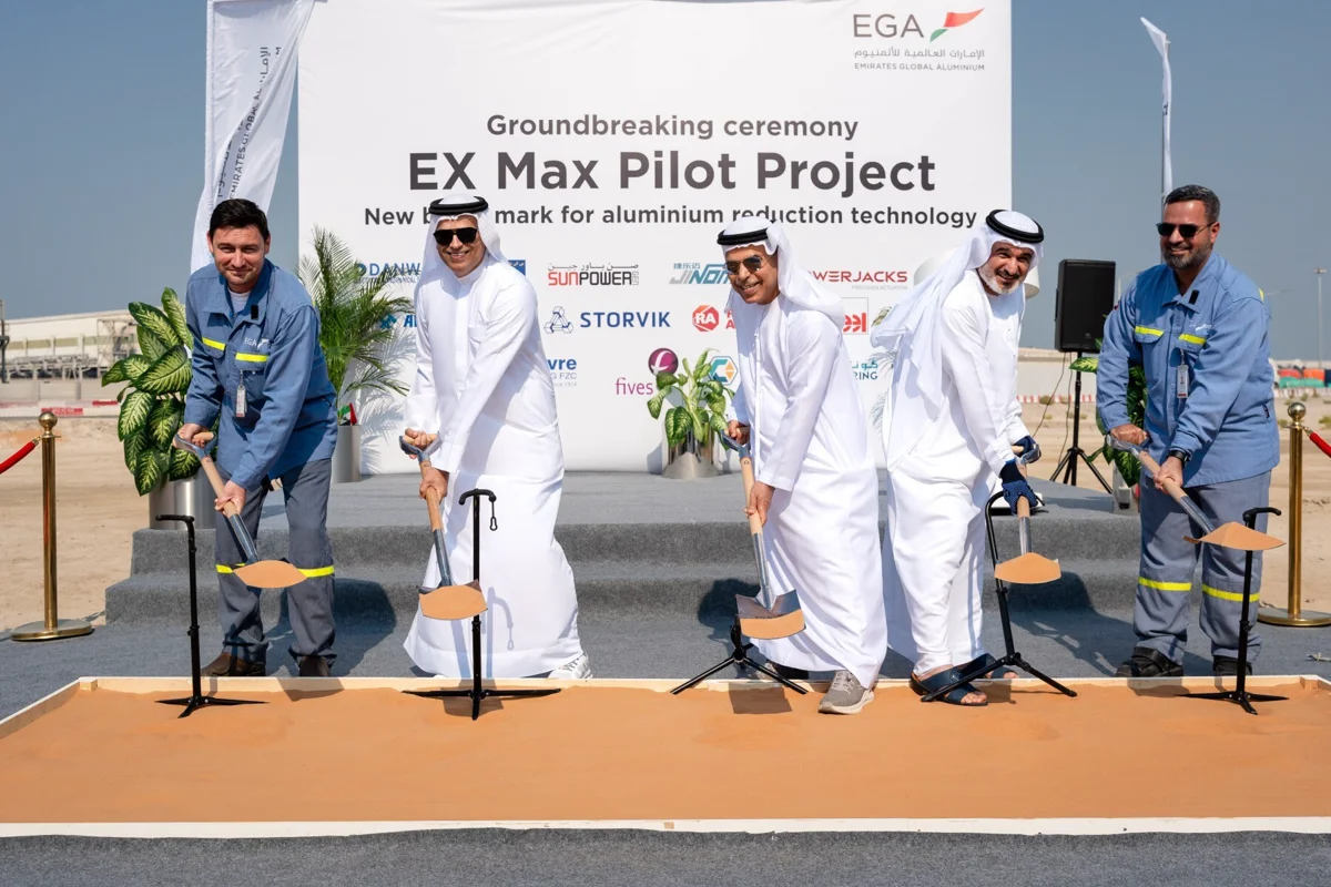 EGA breaks ground for constructing 10 pilot reduction cells for its newest smelting technology, EX