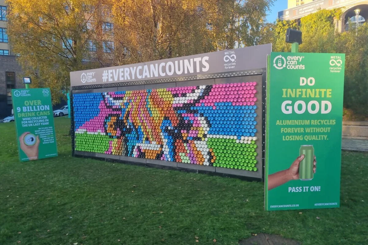 KSB & Every Can Counts turns aluminium cans into beautiful art installations at University of Strathclyde