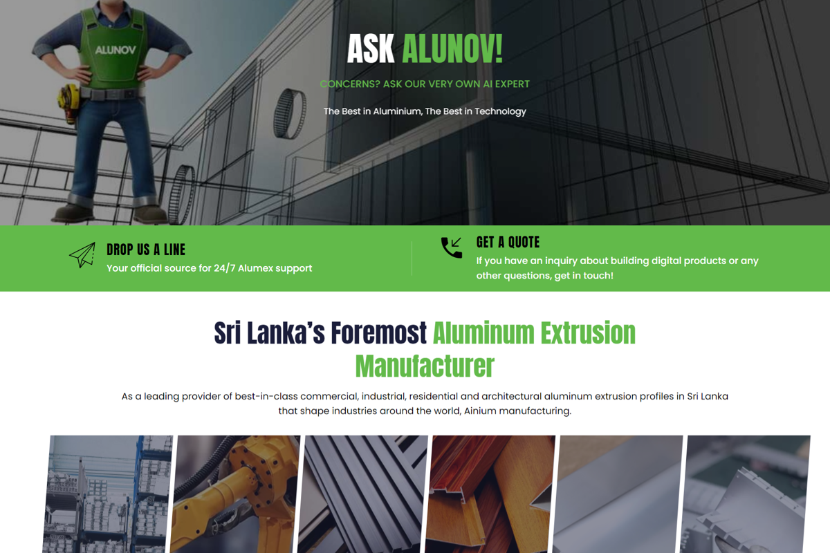 Alumex PLC launches next-gen website: Integrating smart AI solutions for a seamless customer journey