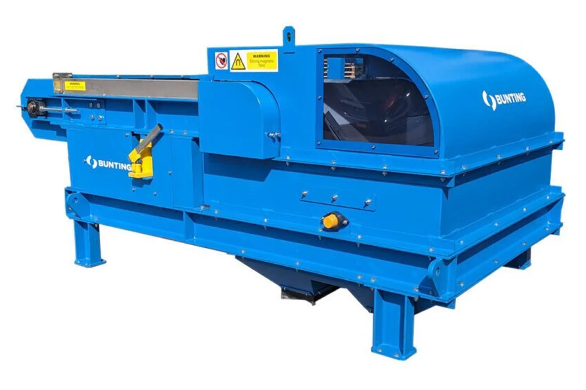 Bunting-Redditch metal separators at MRF successfully recover aluminium and steel