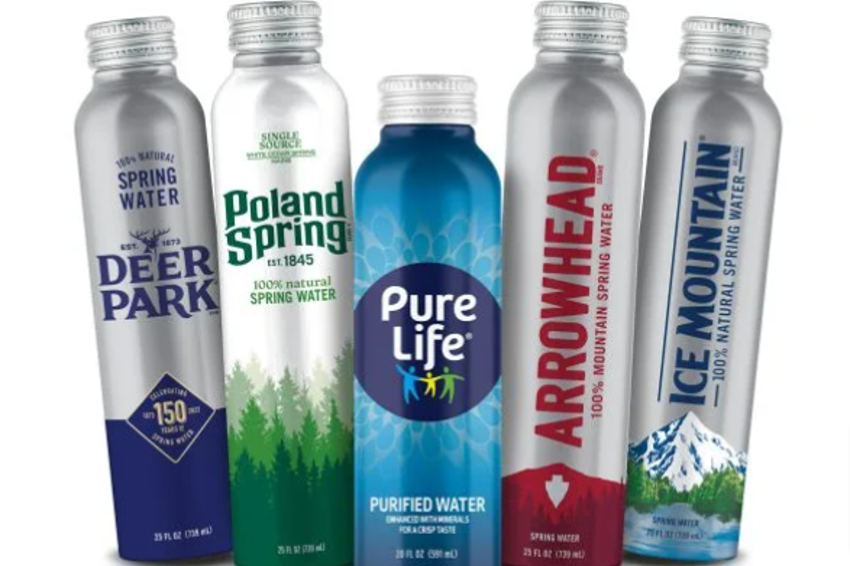 Mirroring its 2030 sustainability goals with aluminium bottles: BlueTriton