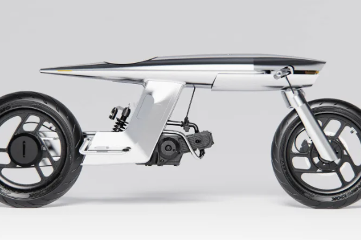 Bandit9 Motors' bullet-shaped motorcycle features space-grade aluminium