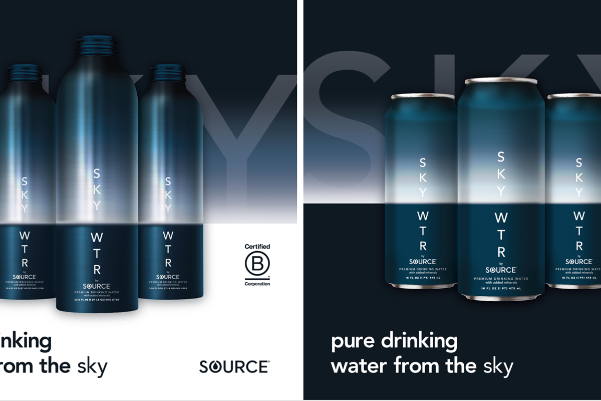 From Nature, For Nature: SOURCE Global introduces SKY WTR, aluminium bottled water powered by sun and air