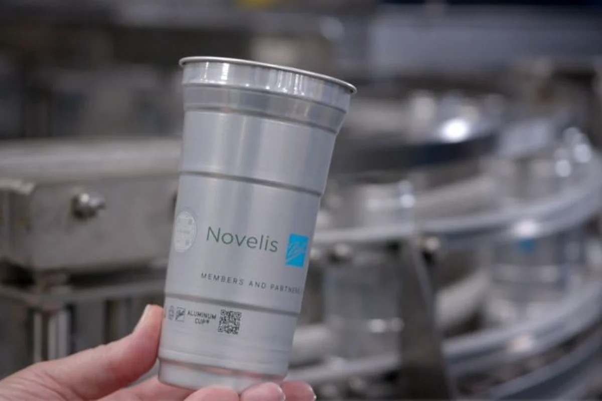 Ball, Novelis and Alcoa’s joint effort culminates in a WEF 2024 commemorative aluminium cup