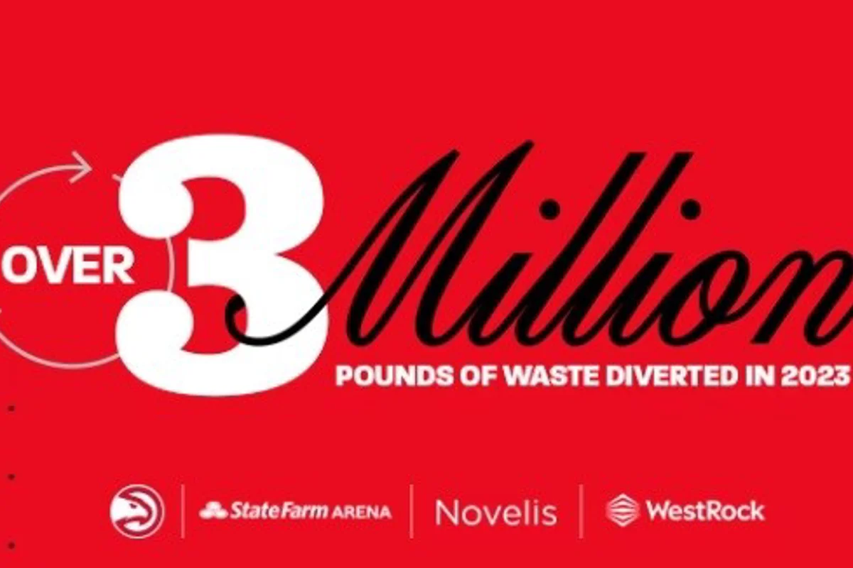 Scoring high in sustainability: Atlanta Hawks and State Farm Arena collect around 1 million pounds of waste including aluminium