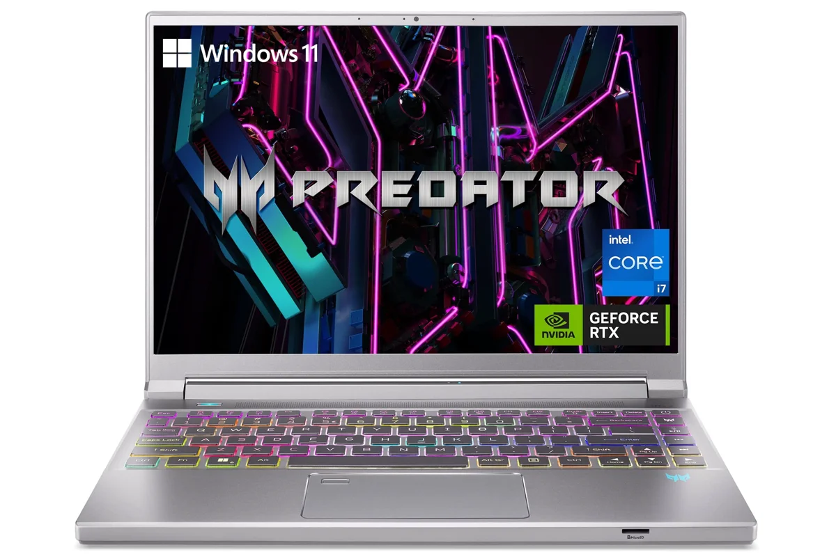 The Predator Triton 14: Aluminium lidded laptop specially designed for gamers and professionals