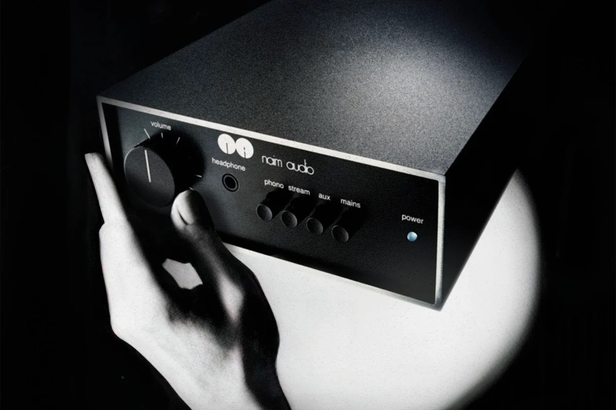 Naim's 50th anniversary release Nait 50 exhibits light aluminium chassis