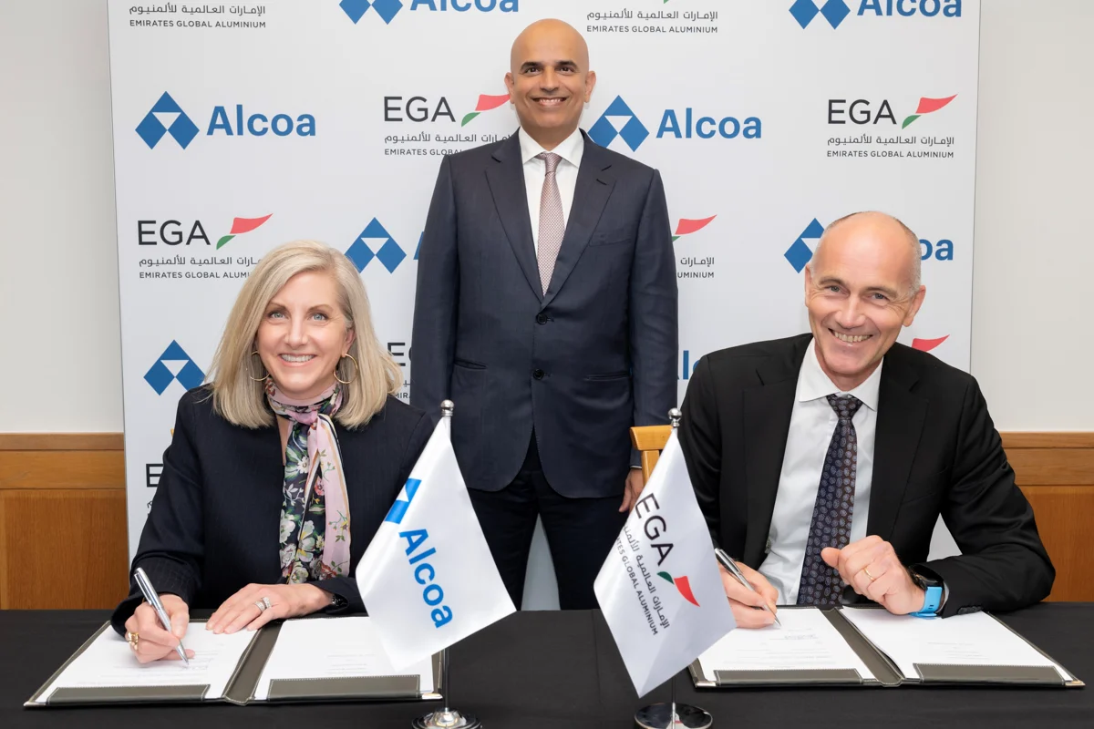 Alcoa inks an 8-year alumina supply agreement with EGA