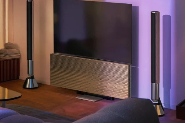 Aluminium and wood speaker covers for Bang & Olufsen’s new Beovision Harmony 97" TV