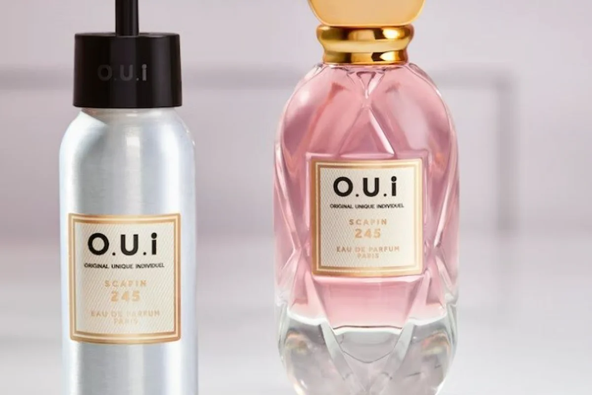 Eaux de parfum refills from O.U.i in recyclable aluminium bottles
