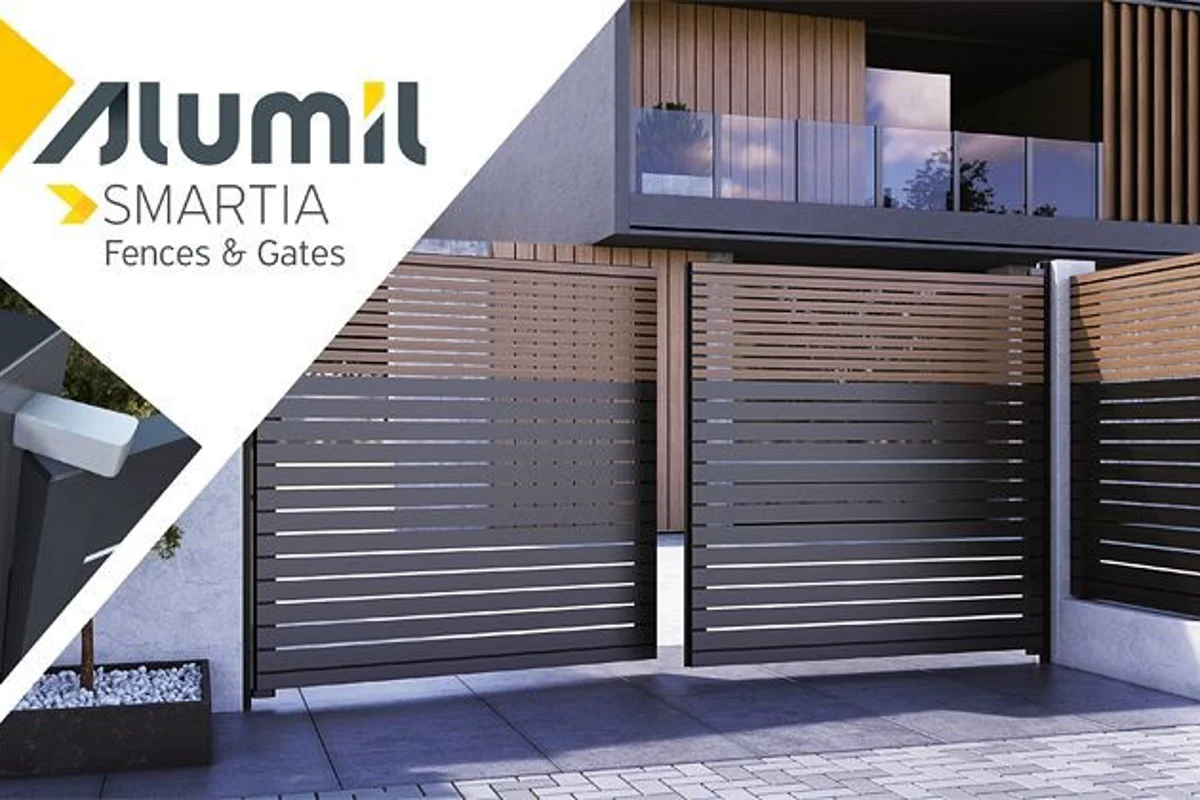 Alumil enhances its SMARTIA FC80 fencing system with new aluminium gates