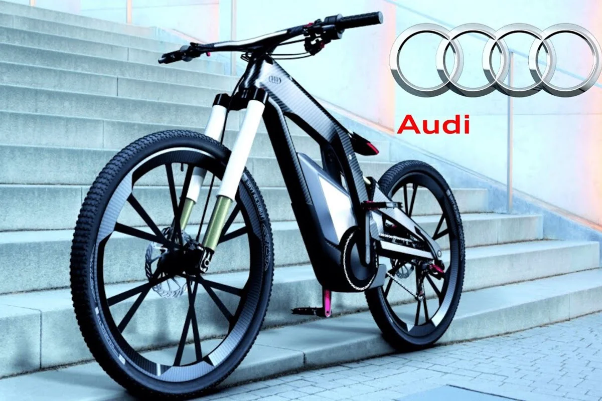 Audi’s Dakar inspired electric mountain bike features lightweight aluminium framework