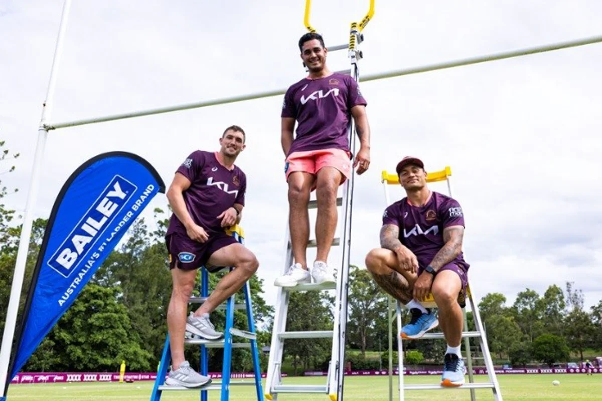 Brisbane Broncos enters partnership with fibreglass & aluminium ladder maker Bailey