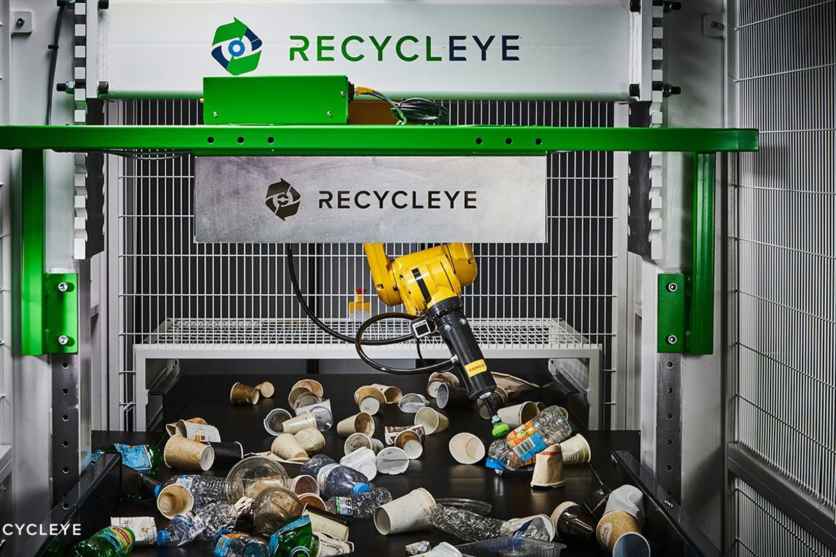 Recycleye uses AI-based sorting technology to separate aluminium from waste materials