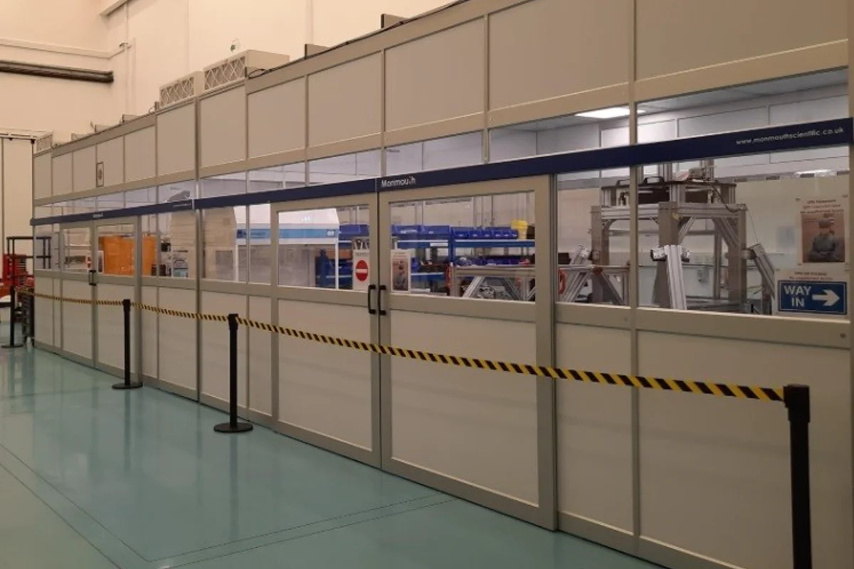 Monmouth provides aluminium modular cleanrooms for space innovation at SSTL