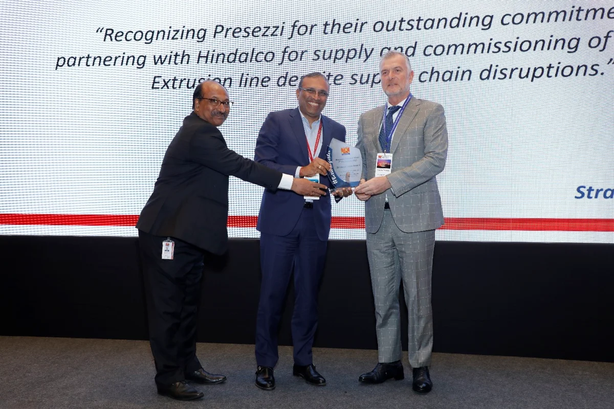 Hindalco recognizes Presezzi Extrusion’s outstanding performance in challenging times