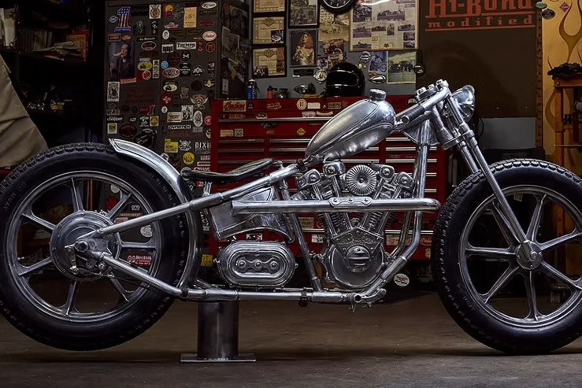 AlSi9Mg from Wannabe Choppers showcases aluminium V-twin engine