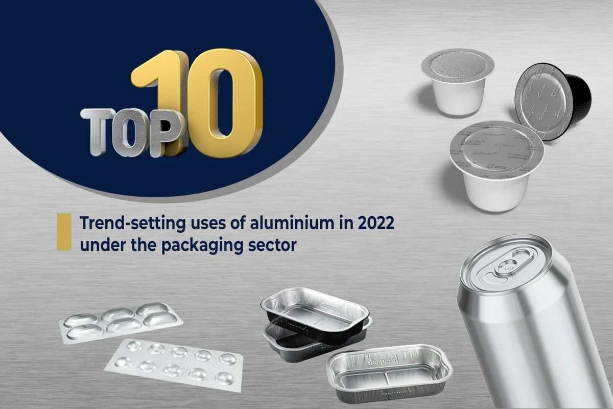Top 10 trend-setting uses of aluminium in 2022 under the packaging sector