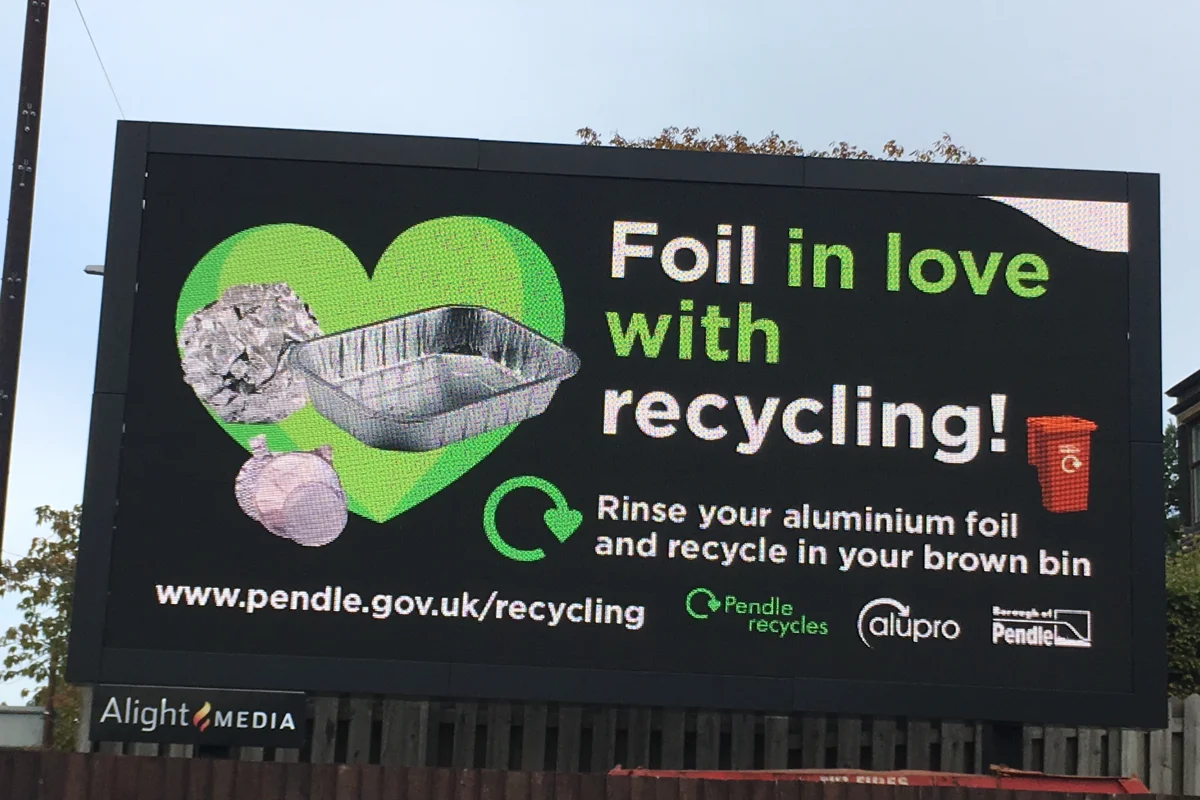 ‘Foil in Love with Recycling’ a new initiative by Pendle Borough Council and Alupro