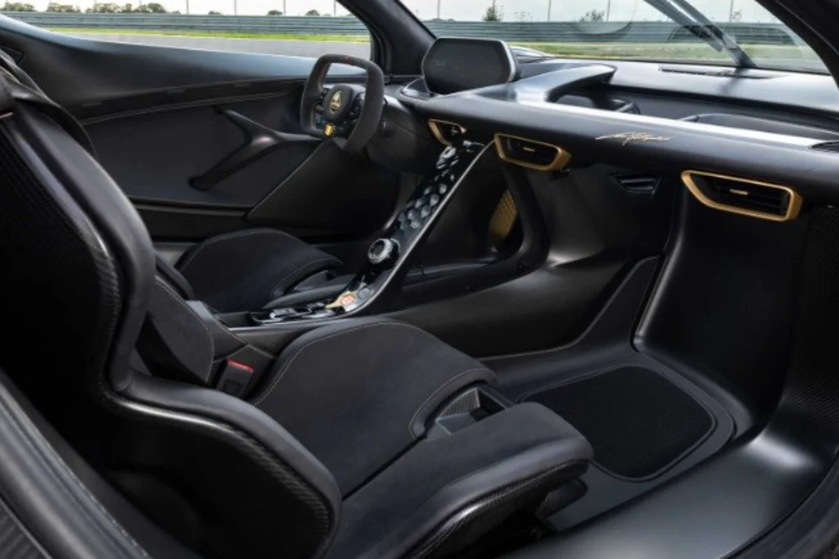 British marque Lotus Cars launches Evija Fittipaldi with recycled aluminium rotary gear shift dial